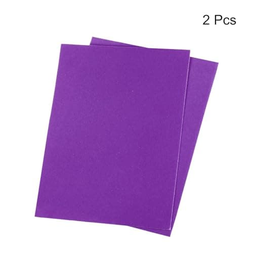 sourcing map Self-Adhesive Velvet Patches Repair Patches Purple for Clothing Repair Crafts Repair Kit Backpack Shoes Decoration Pack of 2 — view 3