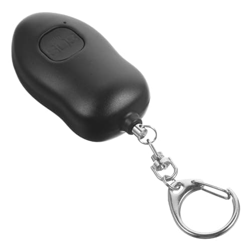 NUOBESTY Personal Emergency Alarm LED Flashlight for Women, Mini Safety Alarm with Smart Sos Siren, Portable Black Security Device for Outdoor and Travel Use
