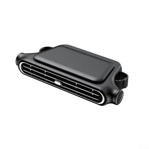 Feeshoppher Car Headrest Cooling Fan with 3 Speeds Adjustable Airflow, Silent Electric Neck Cooler for Vehicle Seat, Portable USB Powered Fan for Road Trip Camping Hiking, Black(Black) — view 4