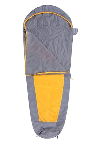 Mountain Warehouse Traveller 50 Sleeping Bag XL - Windproof, Breathable & Lighweight Mummy Shaped Bag - All Season Camping, Hiking, Trekking & Outdoors Yellow Reg Length — view 4