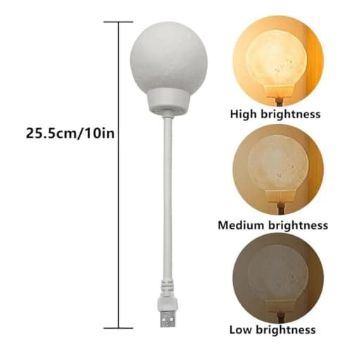 Moon Night Light - Voice Controlled Lamp, Desktop LED Light for Bedroom — view 6