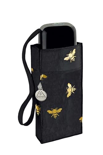 Fulton Tiny Umbrella, Golden Bees Print, Ultra Compact, Lightweight Wind Resistant Frame, UPF50+ — view 2