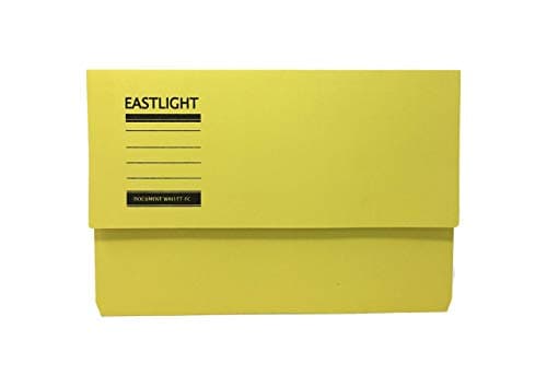 Eastlight Document Wallet (Pack 10) Assorted Colours 100% Recycled Paper 275gsm Manilla — view 5