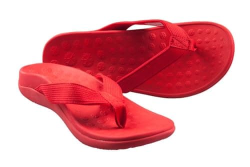 PRO 11 WELLBEING Unisex Multi Coloured Orthotic Sandals for Arch Support and Comfort (Red, uk_footwear_size_system, adult, men, numeric, medium, numeric_8)