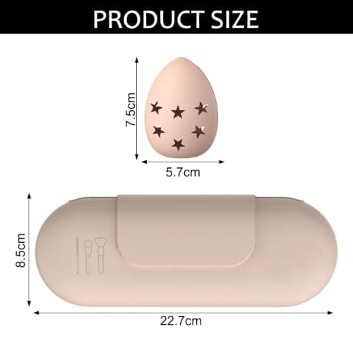 WSXQAZ Silicone Makeup Brush Holder, Travel Cosmetic Bag Magnetic Closure — view 2