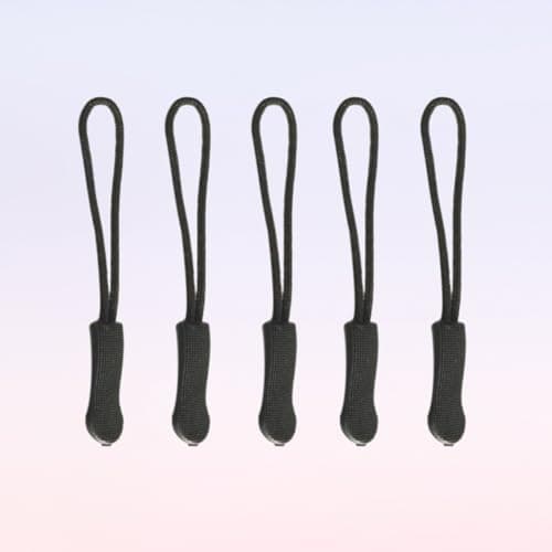 Black Zipper Pull Tabs 20 Pack for Coat, Backpack, Handbag — view 5