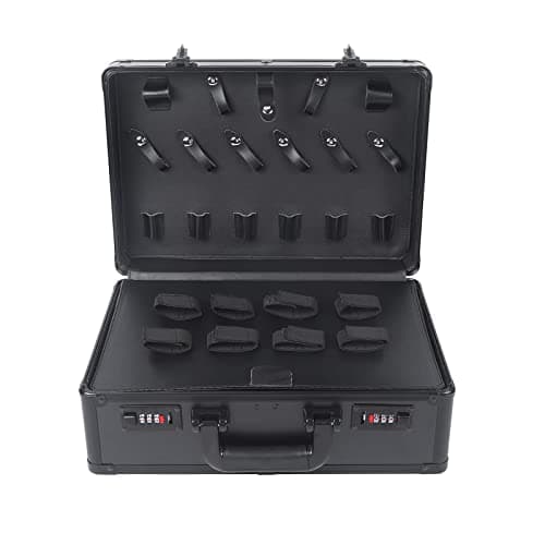 Hairdressing Bag with Combination Lock - Barber Carry Case for Hair Trimmers, Scissors & Hairdressing Supplies | Storage Bag (Black, 40 x 40 x 18 cm)