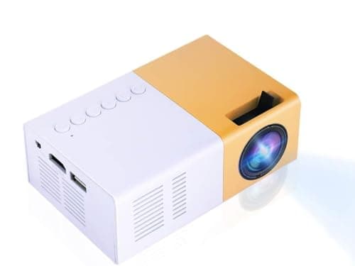 INF Projector with pocket size, mini projector, with HDMI, AV and SD port, yellow/white — view 6