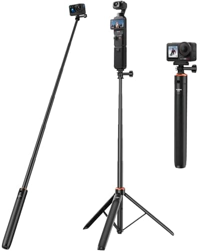 53"/135cm Selfie Stick Tripod, for DJI Osmo Pocket 4P/4/3/2, All GoPro