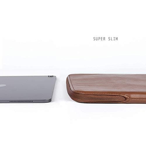 Comfyable Tablet Sleeve Compatible with iPad Air 11" M4 2026, iPad Pro 11 Inch M5 & Smart/Magic Keyboard with Pencil Holder-PU Leather Bag Water-Resistant Slim Case - Brown — view 5