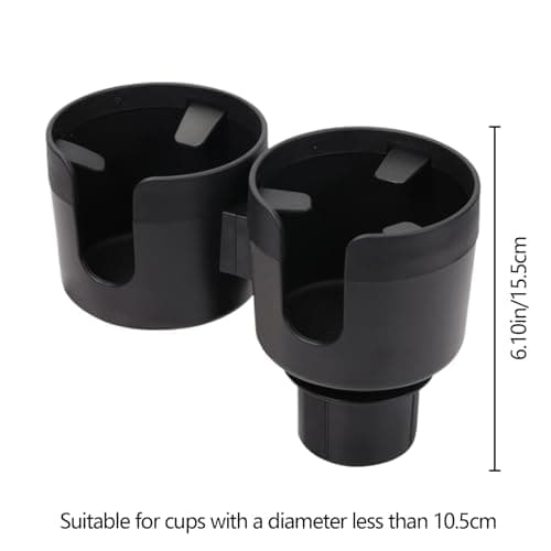 Car Cup Expander Adapter – Holder Insert with Extendable Grip | Multi-Function Drink Slot for Oversized Bottles, Travel Flasks, Cold Brew Containers | Secure Car Interior Accessory for Road — view 6