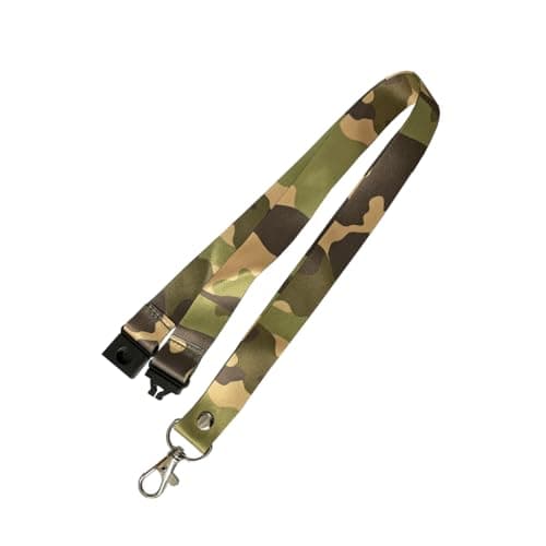PAPER PLANE LONDON Camouflage Lanyard Key tag SET - Keyring Luggage Tag Zipper Pull Bag Army Camo — view 3