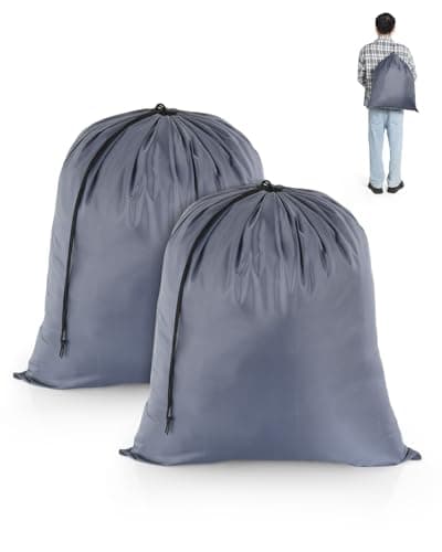 OTraki 2 Pcs Travel Laundry Bags 50x60 cm Grey