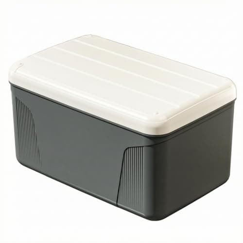 Zanthicia Car Storage Container Password Lock Box Large ABS,gray,medium — view 2
