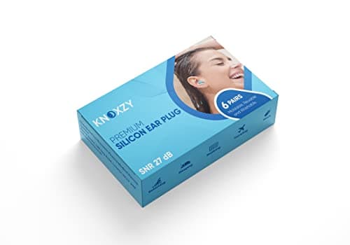 Knoxzy Silicone Ear Plugs for Sleeping Re-Usable Waterproof Noise Cancelling Premium Moldable Ear Plugs for Sleeping, Travelling, Studying Noise Reduction — view 2