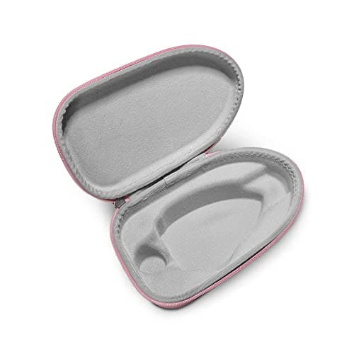 The Quilted Bear Mini Iron Case - Hardshell Case for Travel Mini Steam Irons with Soft Touch Padded Lining & Hardwearing Fabric Weave Covering (Pink) — view 5