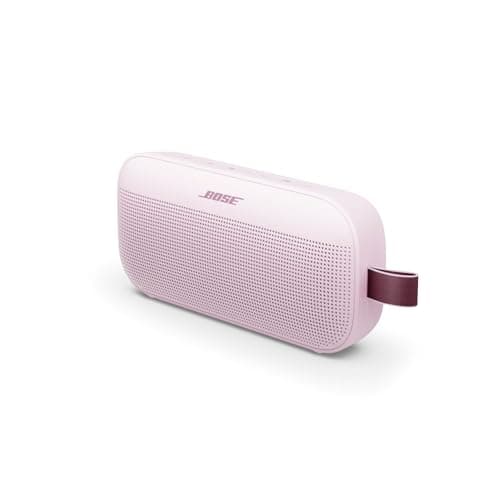 Bose SoundLink Flex Portable Bluetooth Speaker (2nd Gen), Small Portable Wireless Outdoor Speaker with Hi-Fi Audio, Up to 12 Hours Battery Life, Waterproof and Dustproof, Petal Pink - Limited Edition