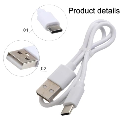Small Fan Charging Cable For Portable Handheld Turbine Fans, Efficient Usb Power Cord With Plastic Construction, Lightweight Travel Accessory For Home Office Use — view 4