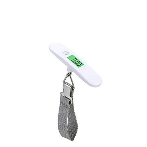Portable Digital Luggage Weighing Scale & Electronic Suitcase Handheld Scale Hanging Scale for Travel/Outdoor/Home Use,110 lb/50KG(White)