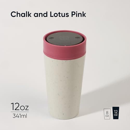 Circular & Co Insulated Reusable Coffee Cup - 12oz/340ml - 100% Leakproof & Lockable - Push Top, One Hand Open, 360 Drinking - Recyclable - BPA Free, Dishwasher Safe (Previous Generation) — view 2