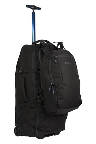 Mountain Warehouse Voyager Wheelie 50 + 20 Litre Rucksack Jet Black One Size — view 4