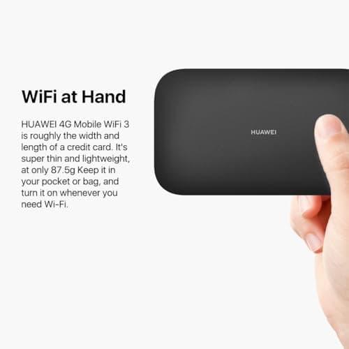 Huawei E5783-230, CAT 6, Super-Fast 4G 300 Mbps, Travel Wi-Fi Hotspot (Genuine UK Warranty Stock)- Black — view 3