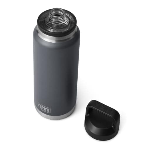 YETI Rambler 36 oz (1L) Water Bottle with Chug Cap, Charcoal