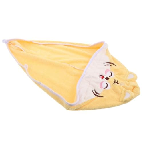 Operitacx Cute Cartoon Tiger Coral Fleece Hair Drying Cap Super Absorbent Quick Dry Hair Towel Wrap for Women Bath Shower Travel