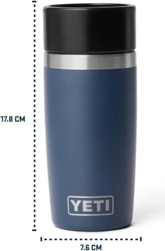 YETI Rambler 12 oz (355 ml) Travel Bottle with 100% Leakproof Hotshot Commuter Cap, Vacuum Insulated Stainless Steel Coffee Flask for Travel & Commute, Grasshopper — view 4