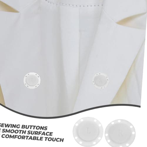 Magnetic Buttons,6 Pairs 26 mm Magnetic Press Studs for Sewing,Magnetic Closures for Clothing, Bags & Pockets. Large Snap Fasteners in Classic White for Easy and Strong Garment & Accessory Closures — view 5