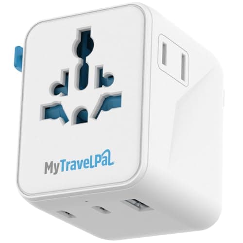 MyTravelPal Mini Universal Travel Adapter 2 x USB C | UK Safety Standards