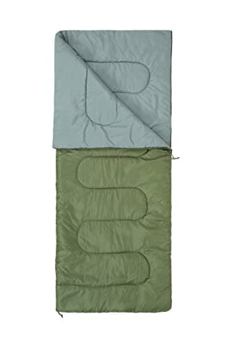 Mountain Warehouse Basecamp 200 Sleeping Bag - 2 Season Kids Camping Bag, Extreme Temperature Of 5C - For Spring Summer, Camping & Trekking Khaki — view 3
