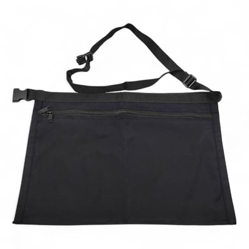 6 Pocket/4 Pocket Market Trader Money Belt | Denim Trader Belt | Money Apron | Traders Adjustable Waist Strap Anti-Theft Wallet Apron Pouch for Restaurants Festivals Fetes & Sports Clubs (4 Pocket)