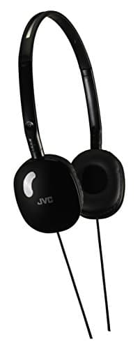 JVC HA-S160-B-E FLATS Lightweight Headphones - Black