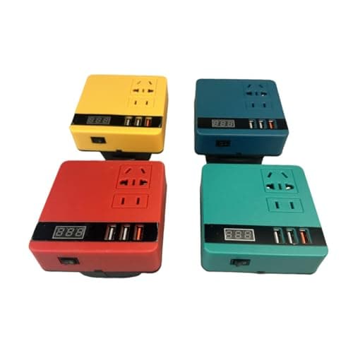 Friendly Battery Inverters Intelligent Voltages Converter Travel Power Adapter Innovative Battery Adapter for Home Overloading Protections Device — view 5