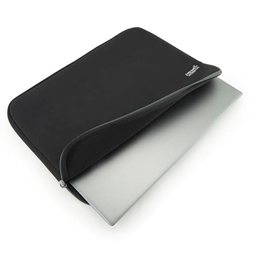 Rapesco 1812 Laptop Sleeve with Antibacterial Protection, 17.3", Black — view 3