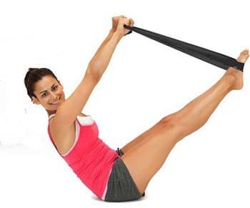 Resistance Exercise Loop Band Perfect for Yoga, Pilates, Gym, Fitness + More (1x Black - X-Heavy Band) — view 4