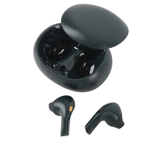 Language Translation Earbuds, Two Way Translator Device with APP, 74 Languages Online Translation, Bluetooth 5.3 Earbuds for Travel Business Learning (Green)