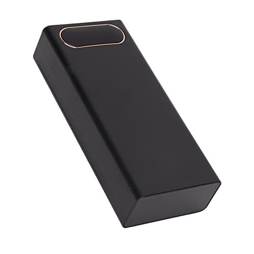 16x18650 External Battery Pack Shell, 2 USB Output DIY Power Bank, Plastic Shell Box with LCD Display, Power Bank Case, With three Micro/Type C input, Small and light Design(black) — view 5