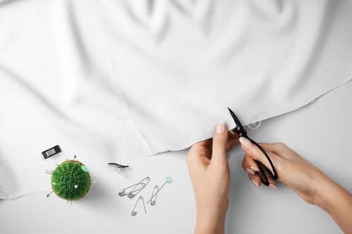 100% Cotton Fabric 60 Inch 150cm Wide 150GSM Material for Sewing, Dressmaking, Quilting, Curtain Linings, Pillowcases & Totes Fabric by The Half Metre by Discount Fabrics LTD(White, 0.5m) — view 3