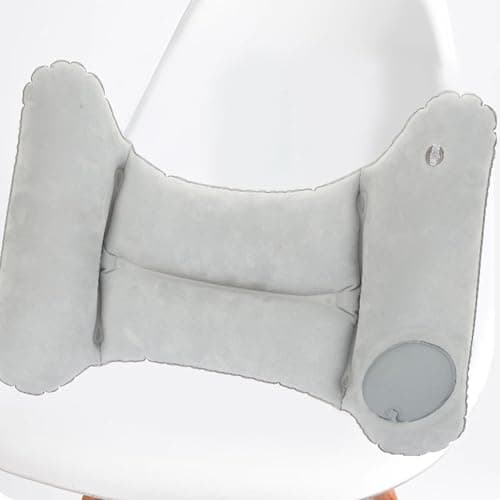 Travel Seat Lumbar Support Pillow - H-Shaped Inflatable Support Pillow Travel Pillow - Ergonomic Back Cushion Lightweight Portable Back Support for Car & Airplane — view 4