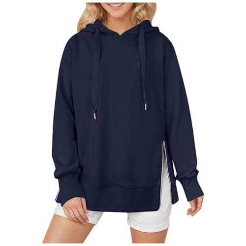Open Front Hoodie Grown Up Plain Ladies Zip Up Drawstring Hood Full Zip Pullover Drawstring Premium Basic Top Basic Top Everyday Warm Thermal Photo Shoot Festival Comfortable Soft Touch Breathable