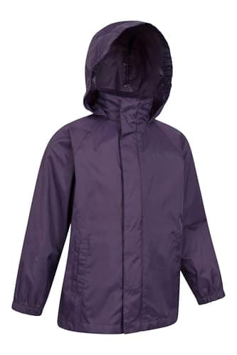 Mountain Warehouse Pakka Kids Waterproof Rain Jacket Dark Pur 9-10y — view 5