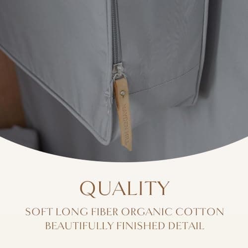 Hayden Hill Luxury Organic Cotton Garment Bag for Hanging Clothes Short 40" — view 4