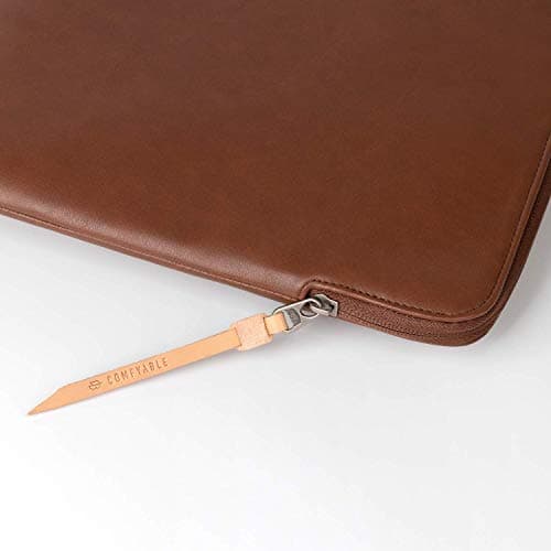 Comfyable Tablet Sleeve Compatible with iPad Air 11" M4 2026, iPad Pro 11 Inch M5 & Smart/Magic Keyboard with Pencil Holder-PU Leather Bag Water-Resistant Slim Case - Brown — view 6