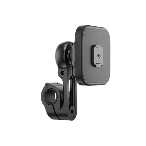 Peak Design Motorcycle Mirror and GPS bar Mount: Locking and Charging (Suitable for Bars 7/8" to 1 1/8", 10-16mm Diameter) with SlimLink