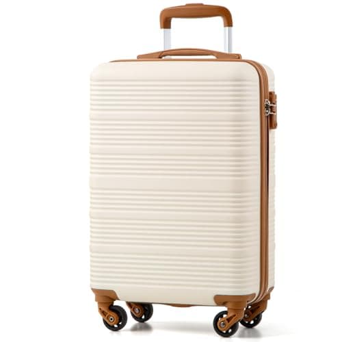 COOLIFE Cabin Suitcase 55x35x20cm for Ryanair, Carry On Suitcase
