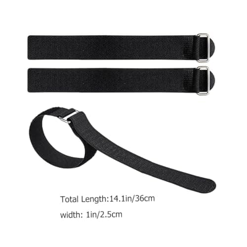 JOINPAYA 4 pcs Adjustable Shoe Crampons Strap Anti-Slip Shoes Crampons Strap with Rounded Metal Buckle Shoe Cover for Hiking Climbing Walking Jogging Camping and Ice Fishing — view 2