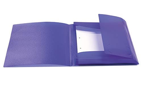 HERMA Elastic Folder Translucent in Purple, A4, Sturdy Plastic, with 3 Inner Flaps, 1 Span Folder — view 3