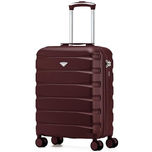 Flight Knight Cabin Suitcase 55x40x20 Ryanair Priority, EasyJet, Jet2 Lightweight Small Durable 4-Wheel Cabin Case, Carry-On for Over 60 Airlines, Hard Shell, 10kg Hand Luggage Bag (55 x 40 x 20 cm)